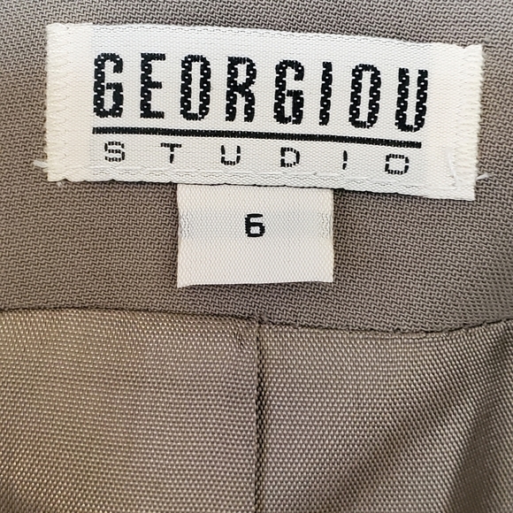 VTG Georgiou Studio Wool Blend Blazer Size 6 Business Career Professional - Picture 5 of 12